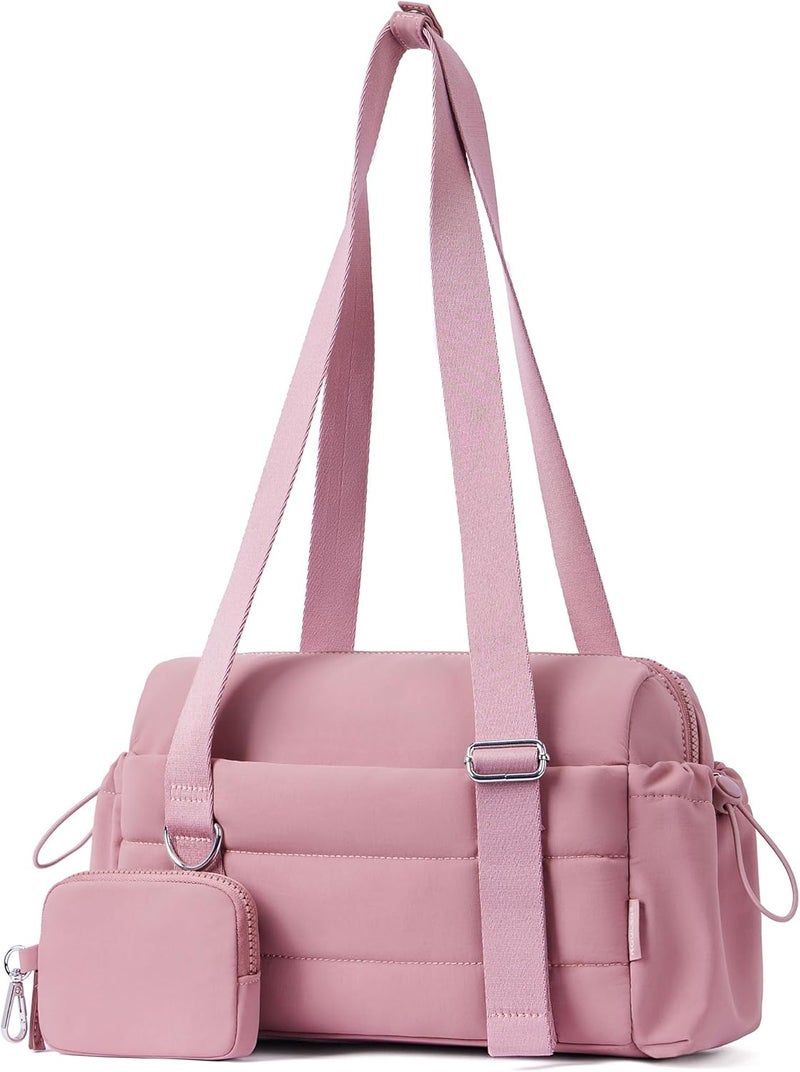 Roulens Small Gym Bag for Women 2 Set Mini Gym Duffle Bag with Wet Compartment and Coin Wallet, Gym Tote Bag for Workout/Sport/Travel - Image 1